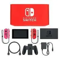 Nintendo Switch - Video Game Console (Nintendo Switch本体 カラーカスタマイズ [2019年8月モデル]/Joy-Con(L)ネオンピンク(R)レッド/Joy-Conストラップ：ネオンレッド/ネオンピンク)