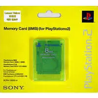 PlayStation 2 - Video Game Accessories - Memory Card (アジア版 SONY純正 P2 8MBメモリーカード イエロー)