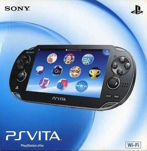 PlayStation Vita - Video Game Console (PlayStation Vita本体<<Wi-Fiモデル>>(クリスタル・ブラック)[PCH-1000 ZA01](状態：箱(内箱含む)状態難))