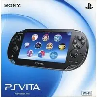 PlayStation Vita - Video Game Console (PlayStation Vita本体<<Wi-Fiモデル>>(クリスタル・ブラック)[PCH-1000 ZA01](状態：箱(内箱含む)状態難))