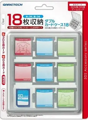 Nintendo 3DS - Video Game Accessories - Case (ダブルカードケース18 [クリア])