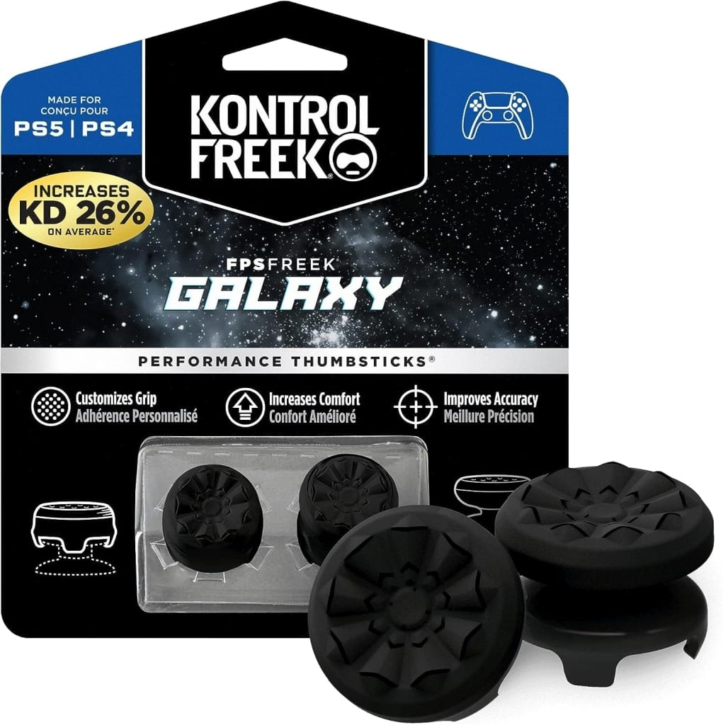 PlayStation 5 - Video Game Accessories (スティックカバー FPS FREEK GALAXY for PS5/PS4(ブラック))