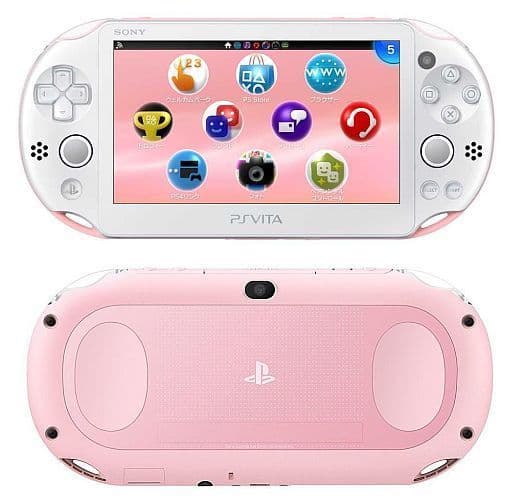 PlayStation Vita - Video Game Console (PlayStation Vita本体 Wi-Fiモデル ライトピンク・ホワイト[PCH-2000](状態：箱(内箱含む)状態難))