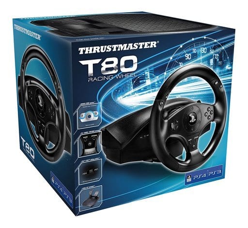 PlayStation 4 - Video Game Accessories (PS4/PS3用 THRUSTMASTER T80 RACING WHEEL レーシングホイールコントローラー(状態：内箱・説明書欠品))