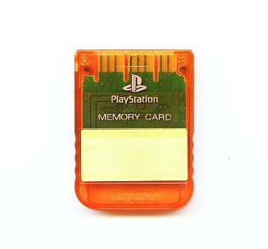 PlayStation - Video Game Accessories - Memory Card (メモリーカード(オレンジシースルー)秋期限定)