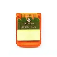 PlayStation - Video Game Accessories - Memory Card (メモリーカード(オレンジシースルー)秋期限定)