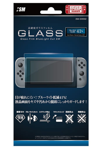 Nintendo Switch - Video Game Accessories (高硬度ガラスフィルム ブルーライトカット (SWITCH用))