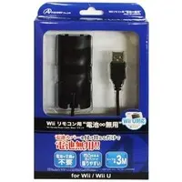 Wii - Video Game Accessories (Wiiリモコン用 電池∞無用 (ブラック))