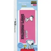 Nintendo DS - Video Game Accessories (デコレーションフィルム PEANUTS(ピンク))