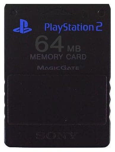 PlayStation 2 - Video Game Accessories - Memory Card (北米版 メモリーカード64M ブラック(SCPH-10020))