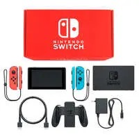 Nintendo Switch - Video Game Console (Nintendo Switch本体 カラーカスタマイズ [2019年8月モデル]/Joy-Con(L)ネオンレッド(R)ネオンブルー/Joy-Conストラップ：ネオンレッド、ネオンブルー)