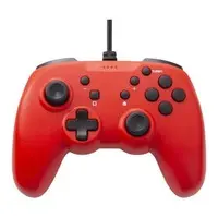 Nintendo Switch - Video Game Accessories - Game Controller (ジャイロコントローラー ライト 有線タイプ レッド)