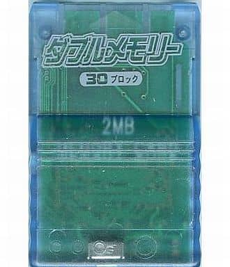 PlayStation - Video Game Accessories (ダブルメモリー2MB・クリアブルー(PS))