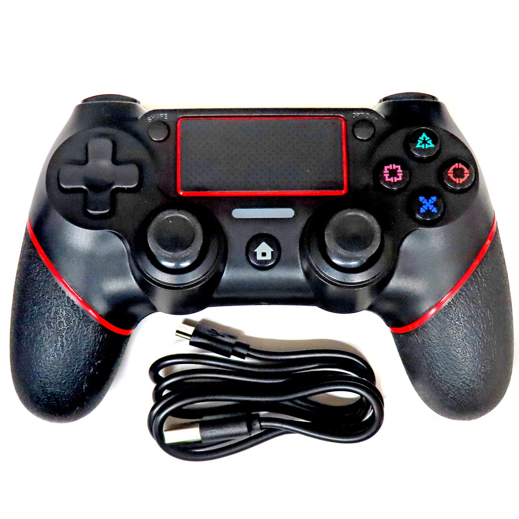 PlayStation 4 - Video Game Accessories - Game Controller (maexus PS4/PRO/PS3/PC用 ワイヤレスコントローラ(レッド))