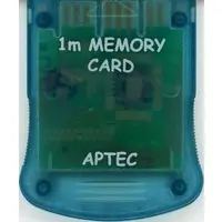 PlayStation - Video Game Accessories - Memory Card (APTEC 1M MEMORY CARD (クリアブルー))