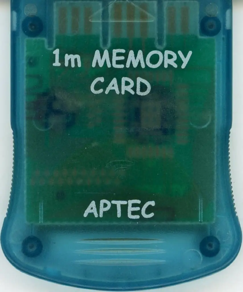 PlayStation - Video Game Accessories - Memory Card (APTEC 1M MEMORY CARD (クリアブルー))