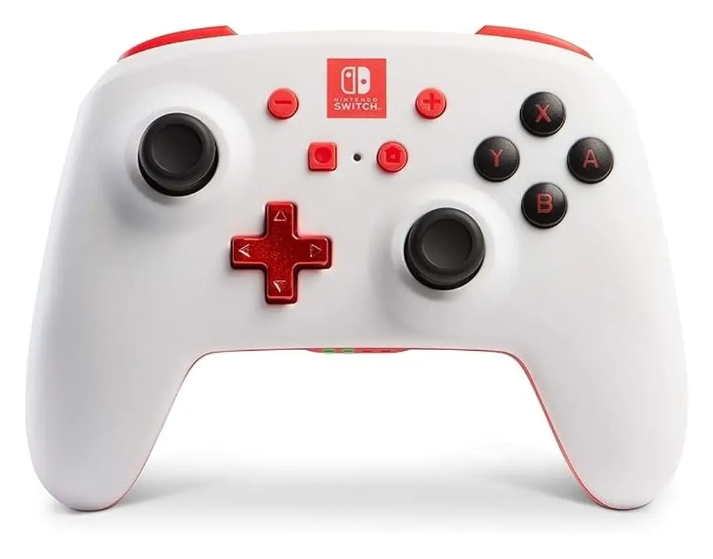 Nintendo Switch - Video Game Accessories - Game Controller (PowerA Enhanced Wireless Controller for Nintendo Switch(Red/White)[1507506-01])