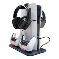 PlayStation 5 - Video Game Accessories (冷却ファン付き多機能スタンド PS5 slim専用 ブラック)