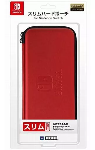 Nintendo Switch - Video Game Accessories - Pouch (スリムハードポーチ for Nintendo Switch レッド)