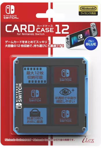 Nintendo Switch - Video Game Accessories - Case (カードケース12 ブルー (SWITCH用))