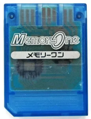 PlayStation - Video Game Accessories - Memory Card (メモリーワン クリアブルー (15ブロックメモリーカード))