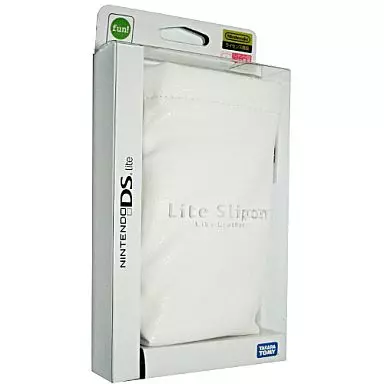 Nintendo DS - Nintendo DS Lite (ニンテンドーDS Lite専用 ライトスリッポン[ライクレザー]・ホワイト)