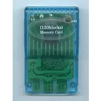 PlayStation - Video Game Accessories - Memory Card (メモリーカード120 (クリアブルー))