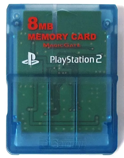 PlayStation 2 - Video Game Accessories - Memory Card (メモリーカード8MB(サミー製・クリアブルー))