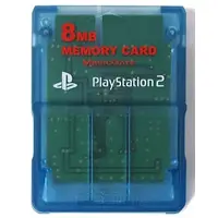 PlayStation 2 - Video Game Accessories - Memory Card (メモリーカード8MB(サミー製・クリアブルー))