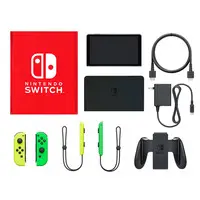 Nintendo Switch - Video Game Console (Nintendo Switch本体(有機ELモデル)カラーカスタマイズ/Joy-Con(L)ブルー(R)ネオンパープル/Joy-Conストラップ：ネオンイエロー/ネオングリーン)