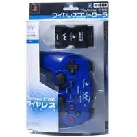 PlayStation 2 - Video Game Accessories - Game Controller (PlayStation2対応ワイヤレスコントローラ ブルー)