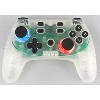 Nintendo Switch - Video Game Accessories - Game Controller (GameSpirits SW用 ワイヤレスコントローラー7 クリア(Blue×Red))