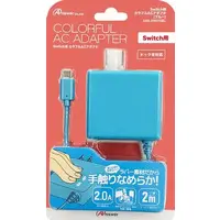 Nintendo Switch - Video Game Accessories - AC adapter (カラフルACアダプタ ブルー)