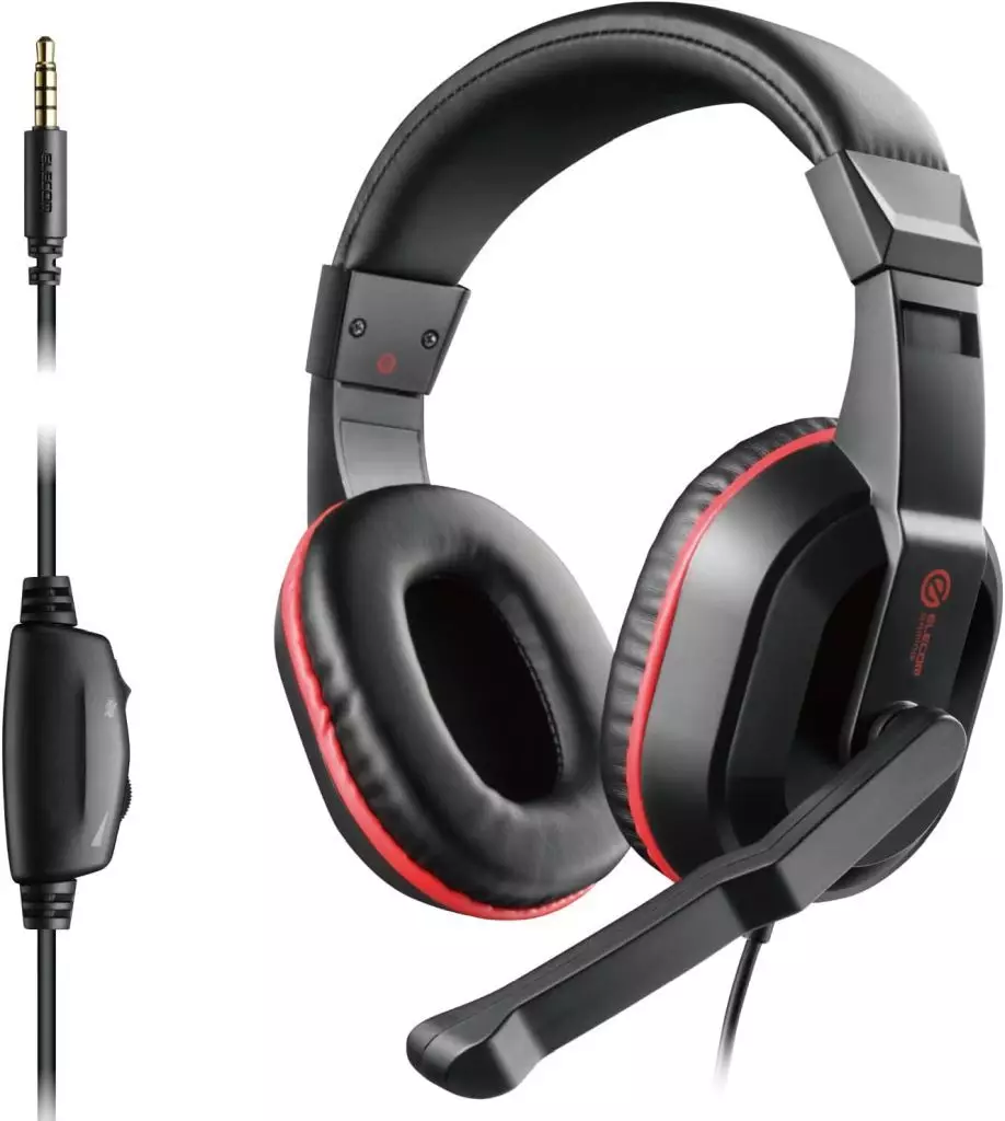 Video Game Accessories - Headset (エレコム PlayStation4/5、NINTENDO SWITCH対応 両耳小型4極ゲーミング有線ヘッドセット[HS-GM04MSTBK])