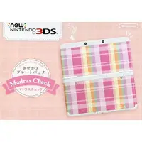 Nintendo 3DS - Video Game Console - Video Game Accessories - Kisekae Plate (Newニンテンドー3DS本体 きせかえプレートパック マドラスチェック)