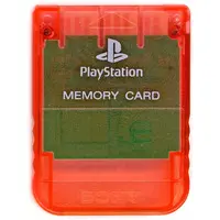 PlayStation - Video Game Accessories - Memory Card (MEMORY FORCE 15ブロックメモリーカード[クリアレッド])