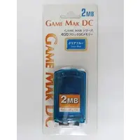 Dreamcast - Video Game Accessories - Memory Card (GAME MAK DC 2Mb 400ブロックDCメモリー (クリアブルー))
