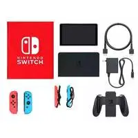 Nintendo Switch - Video Game Console (Nintendo Switch本体(有機ELモデル)カラーカスタマイズ/Joy-Con(L)ネオンレッド(R)ネオンブルー/Joy-Conストラップ：ネオンレッド/ネオンブルー)