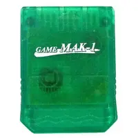 PlayStation - Video Game Accessories - Memory Card (メモリーカード GAMEMAK-1× クリアグリーン)