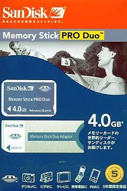 PlayStation Portable - Video Game Accessories - Memory Stick (サンディスク メモリースティック PRO デュオ 4.0GB[SDMSPD-4096-J60])