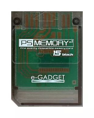 PlayStation - Video Game Accessories - Memory Card (PS MEMORY×1 15BLOCK (クリアグレー))