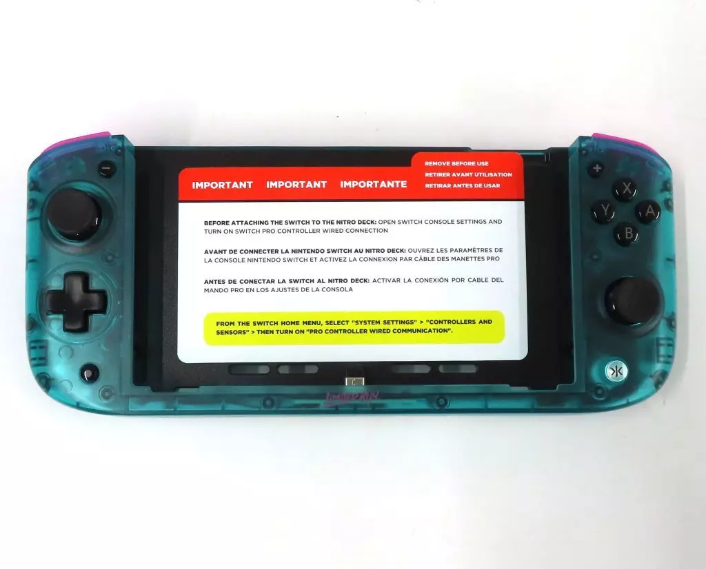 Nintendo Switch - Video Game Accessories - Game Controller (Limited Run x CRKD Nitro Deck Limited Edition(Glacier Blue))