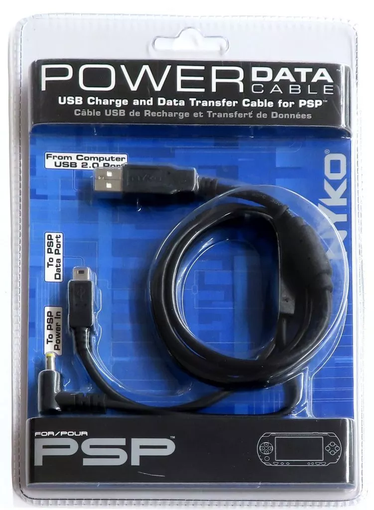 PlayStation Portable - Video Game Console (NYKO POWER DATA CABLE for PSP[85033-H17])
