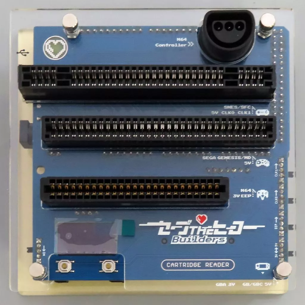 SUPER Famicom - Video Game Accessories (Save the Hero Builders Open Source Cartridge Reader V3-ALTER Build service(USB-microB))