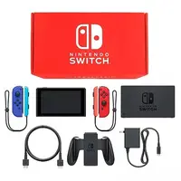 Nintendo Switch - Video Game Console (Nintendo Switch本体 カラーカスタマイズ [2019年8月モデル]/Joy-Con(L)ブルー(R)レッド/Joy-Conストラップ：ネオンブルー/ネオンレッド)