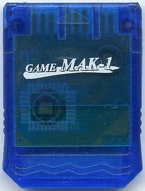 PlayStation - Video Game Accessories - Memory Card (メモリーカード GAMEMAK-1× クリアブルー)