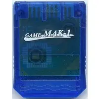 PlayStation - Video Game Accessories - Memory Card (メモリーカード GAMEMAK-1× クリアブルー)