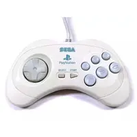 PlayStation 2 - Video Game Accessories - Game Controller (復刻版セガサターンコントロールパッド スノーホワイト)