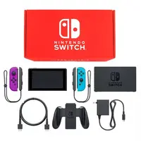 Nintendo Switch - Video Game Console (Nintendo Switch本体 カラーカスタマイズ [2019年8月モデル]/Joy-Con(L)ネオンパープル/(R)ネオンブルー/Joy-Conストラップ：ブラック)