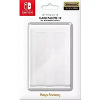 Nintendo Switch - Video Game Accessories - Case (カードパレット12 for Nintendo Switch クリアホワイト)